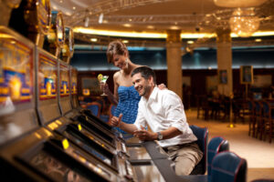 row of slot machines - online slot machines - real action slots