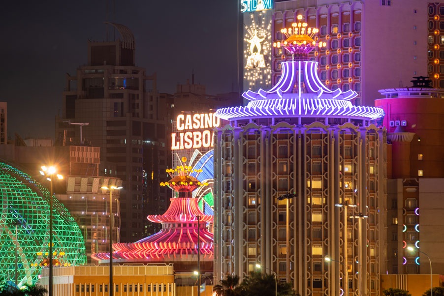 best casinos in macau for slot machine enthusiasts - macau casino at night - real action slots